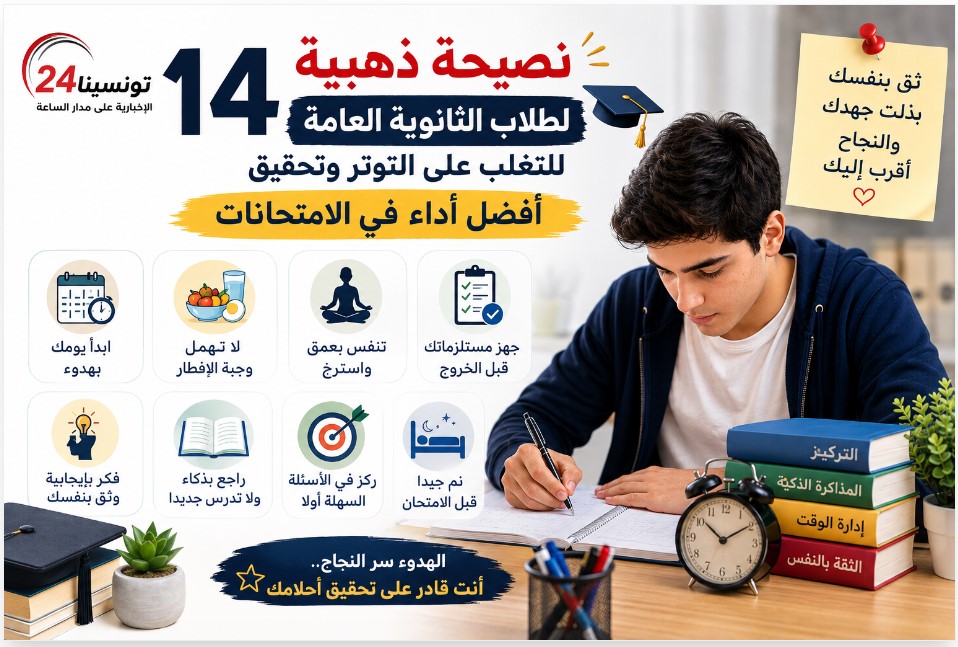 نصائح لطلاب الثانوية العامة