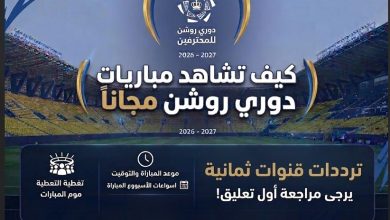 كيف تشاهد مباريات دوري روشن السعودي 2026-2027 عبر قنوات ثمانية مجانًا؟